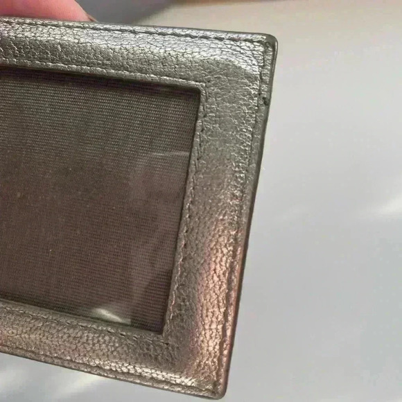 MIU MIU Silver ID Badge Card Case Holder With Silver Chain Authentic - Picture 4 of 6